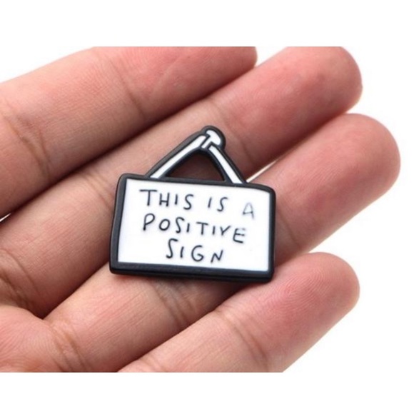 🌵This is a positive sign enamel pin - Picture 2 of 3